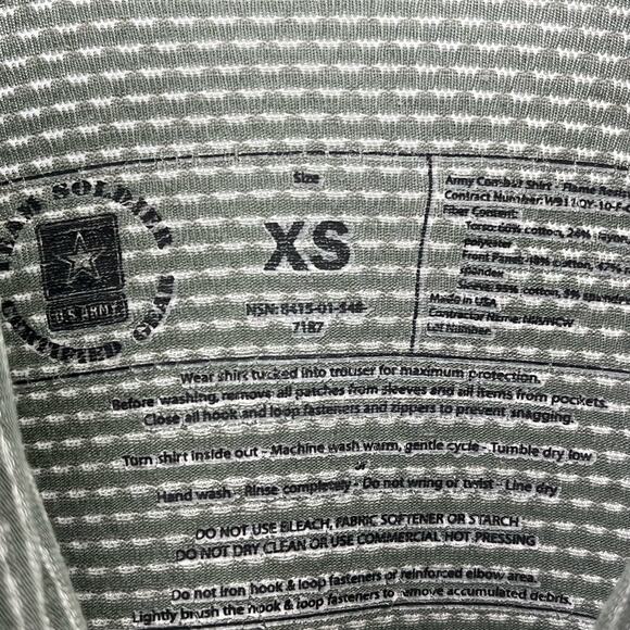 US Army Team Soldier Digital Camo Combat Shirt Mens Size XS - Picture 6 of 6